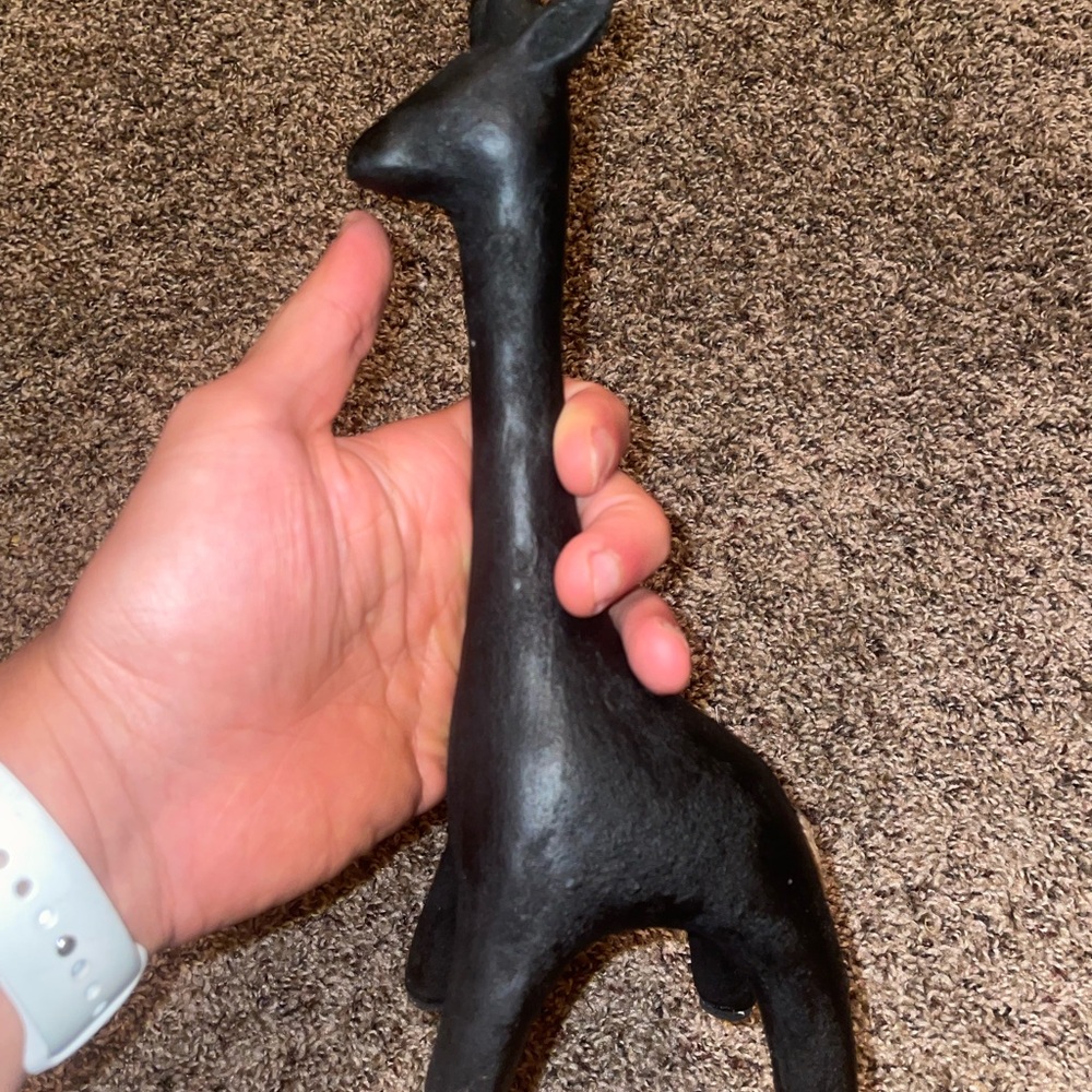 Black Giraffe Figurine
